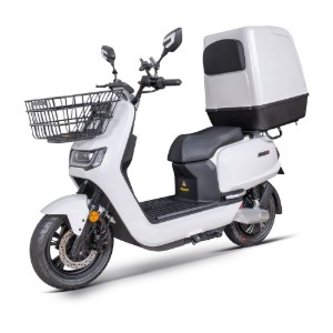 Scuter electric, baterii litiu detasabile, motor 3000W, alb - Robo-SC