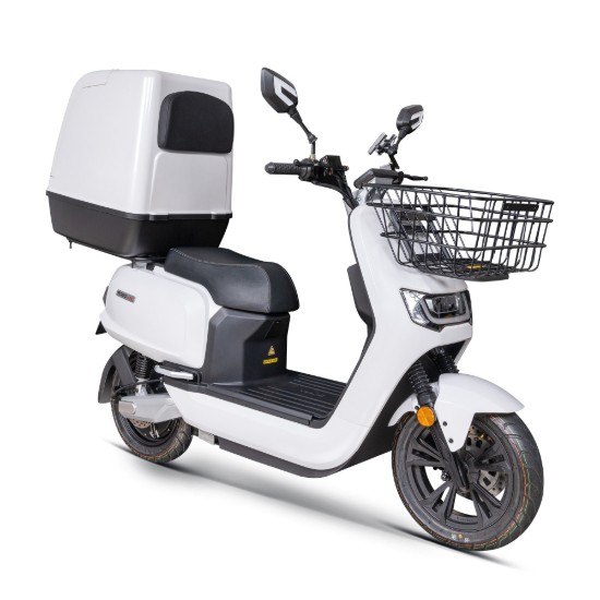Scuter electric, baterii litiu detasabile, motor 3000W, alb - Robo-SC