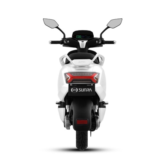 Scuter electric, baterii litiu detasabile, motor 3000W, alb - Robo-S