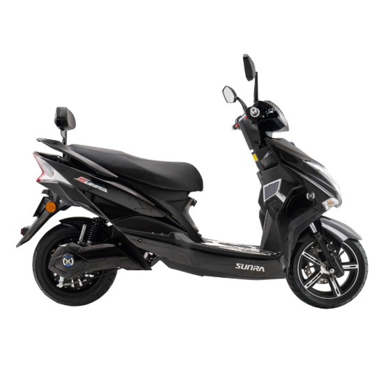 Scuter electric, baterie litiu detasabila, motor 1800W, negru - Hawk