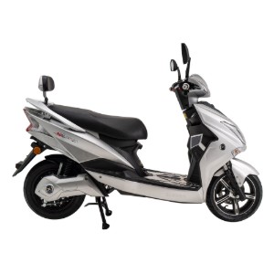 Scuter electric, baterie litiu detasabila, motor 1800W, argintiu - Hawk