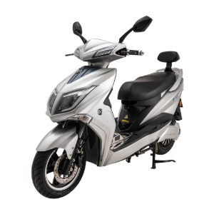 Scuter electric, baterie litiu detasabila, motor 1800W, argintiu - Hawk