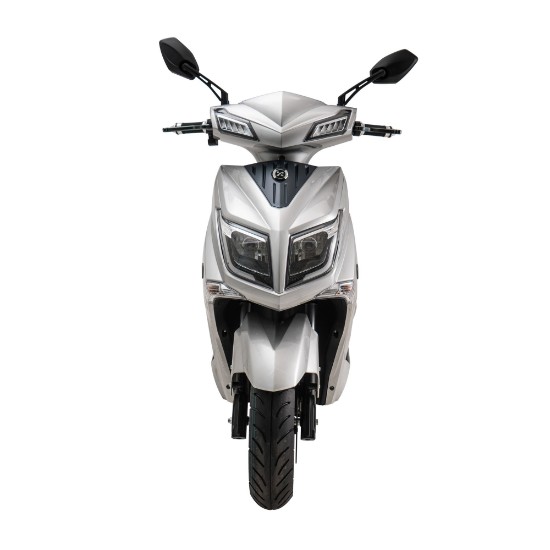 Scuter electric, baterie litiu detasabila, motor 1800W, argintiu - Hawk