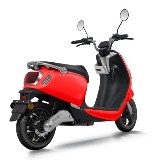 Scuter electric, baterie litiu detasabila, motor 3000W, rosu - Crystal 2